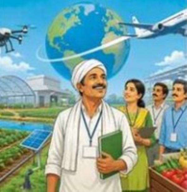 शेतकर्!यांना पाहता येणार नवीन तंत्रज्ञान परदेश दौर्!याची संधी; फार्मर आयडी अनिवार्य