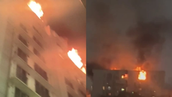 Mumbai Massive fire 12-storey Vile Parle building two death Mumbai Massive fire 12-storey Vile Parle building two death