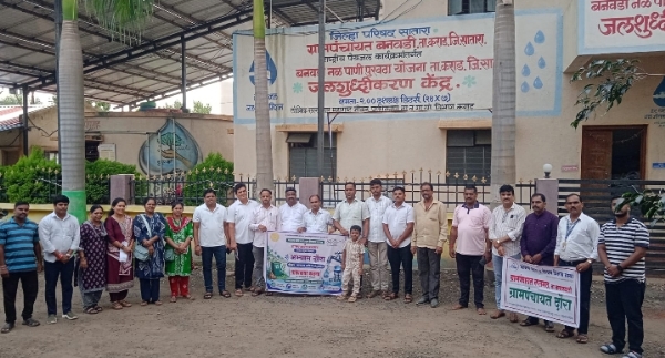 सातै दौऱ्यात सहभागी झालेले कलमठ ग्रामपंचायतीचे सदस्य