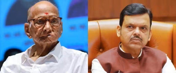 Devendra Fadnavis and Sharad Pawar