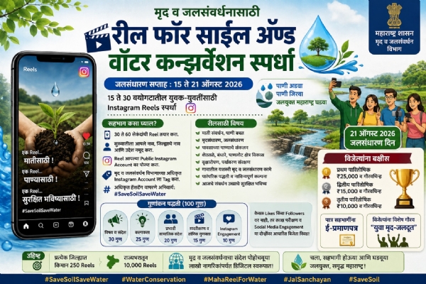 Youth should participate in the ‘Reel for Soil and Water Conservation’ competition.