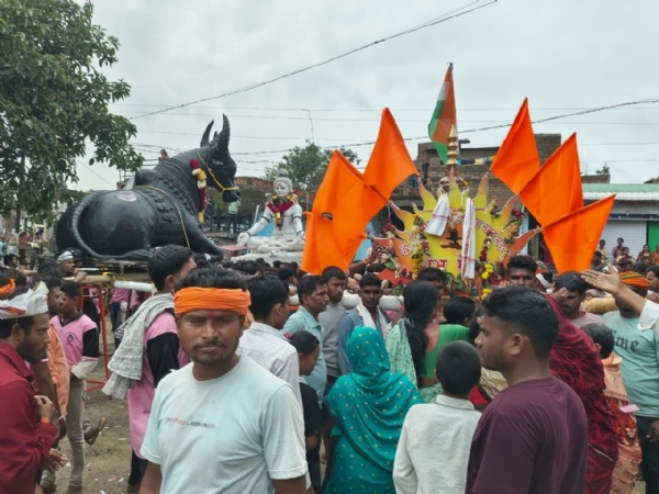 तळेगाव ठाकूर येथे शंभूसेना कावड यात्रेने दुमदुमला परिसर.. तळेगाव ठाकूर येथे शंभूसेना कावड यात्रेने दुमदुमला परिसर..