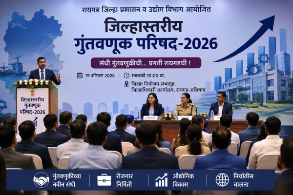District-level investment summit in Raigad on August 19