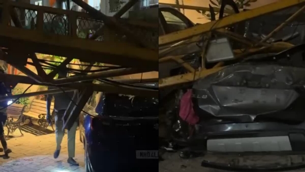10 Injured  Crane Collapses Kurla Major Accident During JCB Lifting Operation