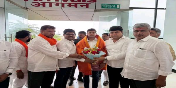 शिवसेना नेते श्रीकांत शिंदे यांचे नांदेडमध्ये स्वागत!