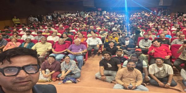 ‘गोंधळ’च्या स्पेशल स्क्रीनिंगला प्रेक्षकांचा महागोंधळ; थिएटरमध्ये ६५० हून अधिक प्रेक्षकांची उपस्थिती