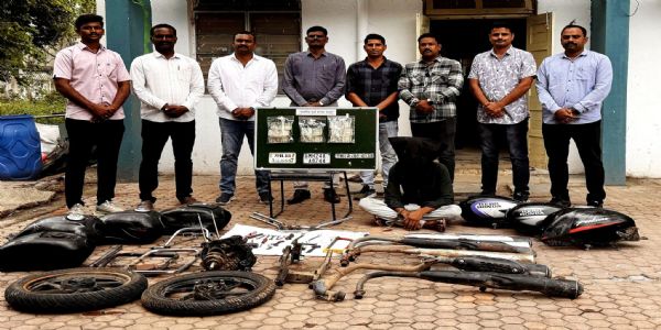 लातूर : दुचाकी चोरीप्रकरणी आरोपी जेरबंद; २.९३ लाखांचा मुद्देमाल जप्त