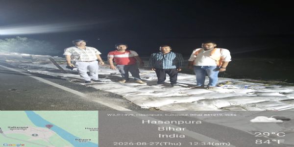 बिहार पूर: वाल्मिकीनगर बॅरेजचे सर्व ३६ दरवाजे उघडले, पाण्याची पातळी २० हजार क्युसेकवर