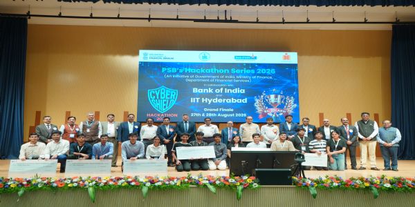 आयआयटी हैदराबाद येथे बँक ऑफ इंडियाच्या CyberShield Hackathon 2026 ची यशस्वी सांगता