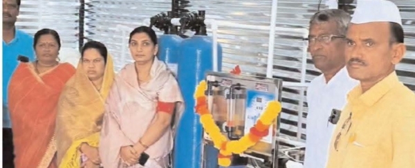 स्वखर्चातून आर ओ प्लांट