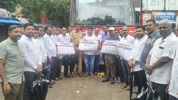 Neral-Vakas-Kashele bus service resumes after 12 years; Spontaneous response from citizens amidst heavy rain.