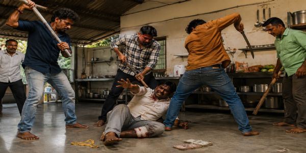 चौघांचा सशस्त्र हल्ला; तलवारीचे वार करून सोन्याची चैन व ८० हजारांची लूट