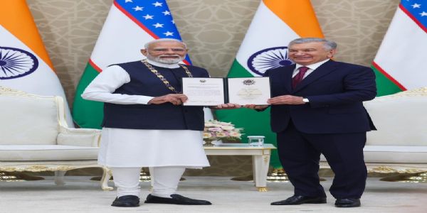 पंतप्रधान मोदींना उझबेकिस्तानकडून सर्वोच्च सन्मान ‘ओली दराजाली दोस्तलिक’ प्रदान