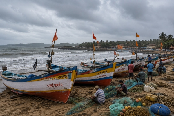Fishermen-look-towards-Narali- Fishermen-look-towards-Narali-