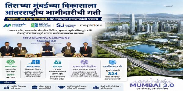 पेण ग्रोथ सेंटर ठरणार जागतिक गुंतवणुकीचे नवे केंद्र, १०० एकरांचा महत्त्वाकांक्षी प्रकल्प