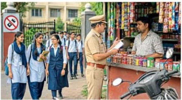 शाळांजवळील ४० पानटपर्!यांना तंबी