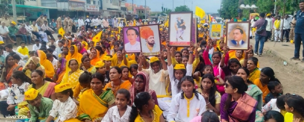 जिंतूरात सकल मातंग समाजाचा जनआक्रोश मोर्चा -अनुसूचित जाती उपवर्गीकरणाची मागणी जिंतूरात सकल मातंग समाजाचा जनआक्रोश मोर्चा -अनुसूचित जाती उपवर्गीकरणाची मागणी