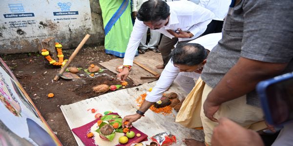 रत्नागिरी : मंडणगड बसस्थानकाच्या नव्या इमारतींचे भूमिपूजन