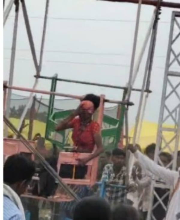 तान्हा पोळ्याच्या यात्रेत थरारक घटना, आकाश पाळण्यात महिलेचे केस अडकले अन् …