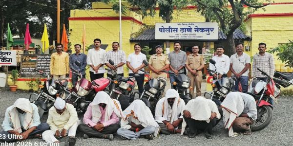 बीडच्या नेकनूर पोलिसांची तिरट जुगारावर कारवाई; ७ आरोपी ताब्यात, १ फरार