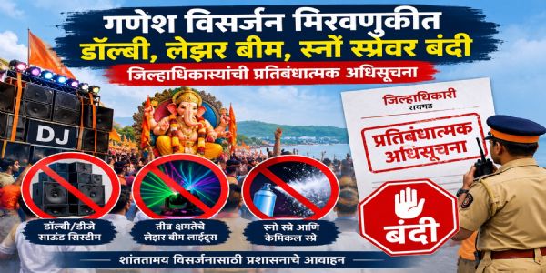 रायगड जिल्हाधिकाऱ्यांचा प्रतिबंधात्मक आदेश; स्नो स्प्रे व केमिकल स्प्रेच्या वापरालाही मनाई