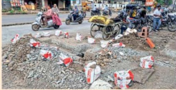 जलवाहिनीसाठी नवनिर्मित रोड फोडला पाणीपुरवठ्याचा प्रश्न; दिग्रस पालिकेच्या दुर्लक्षित धोरणाचा फटका