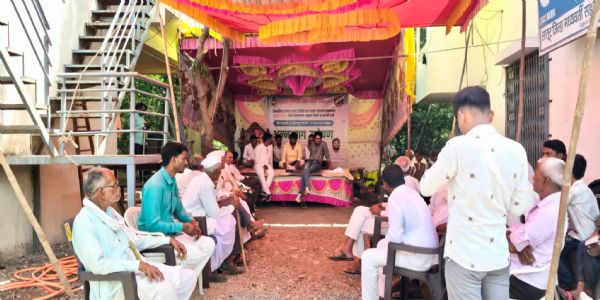 प्रोत्साहन अनुदानासाठी खंडाळीत अन्नत्याग आंदोलन