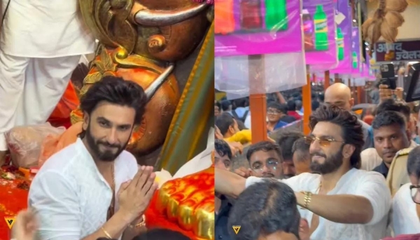 Ranveer Singh Seeks Blessings from Lalbaugcha Raja Before New Chapter