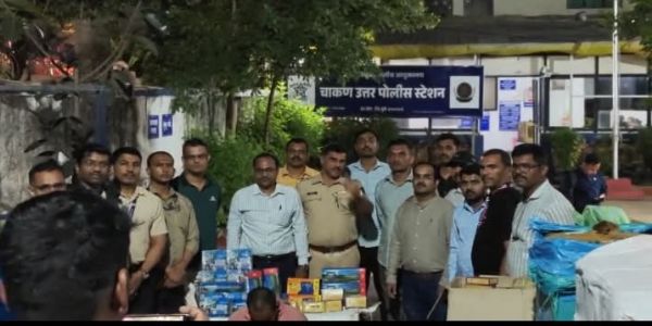 चाकण येथे ₹१.१३ कोटींचा प्रतिबंधित गुटखा जप्त