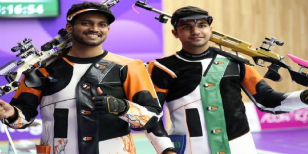 आशियाई क्रीडा स्पर्धा: हिमांशू ढिल्लनला १० मीटर एअर रायफलमध्ये रौप्यपदक तर रुद्राक्षला कांस्यपदक