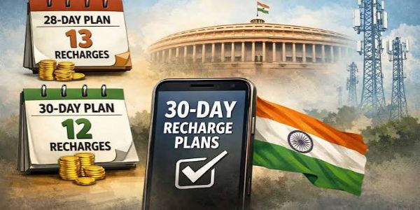 ३० दिवसांच्या रिचार्ज प्लॅनमुळे ग्राहकांना दिलासा; वर्षातून १२ वेळाच करावा लागणार रिचार्ज