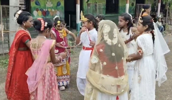 तळेगाव ठाकूर येथे दहीहंडी उत्सव उत्साहात..मुस्लिम विद्यार्थीनीचा ही सहभाग