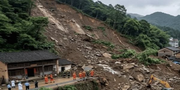 चीनमध्ये ‘सौडेल’ वादळचा कहर; मुसळधार पावसानंतर भूस्खलनामुळे दोघांचा मृत्यू, 10 बेपत्ता
