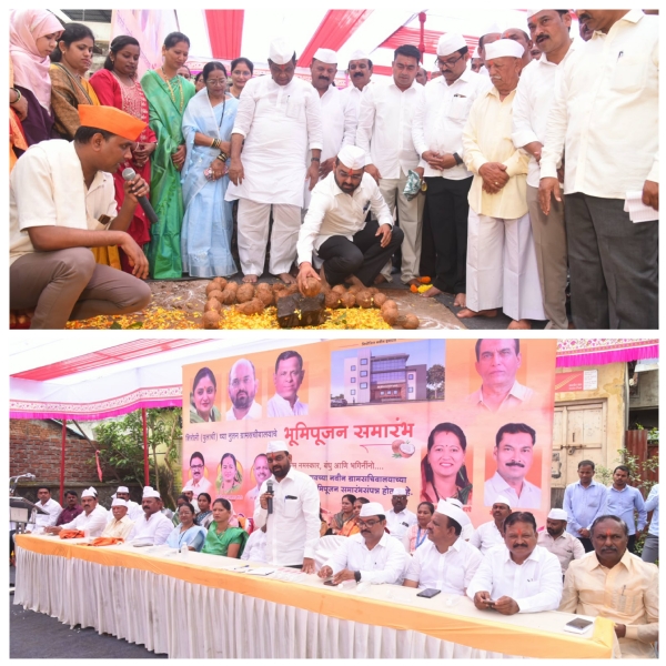 शिरोली पुलाची गावच्या ग्रामसचिवालय इमारतीचा पायाभरणी समारंभ शिरोली पुलाची गावच्या ग्रामसचिवालय इमारतीचा पायाभरणी समारंभ