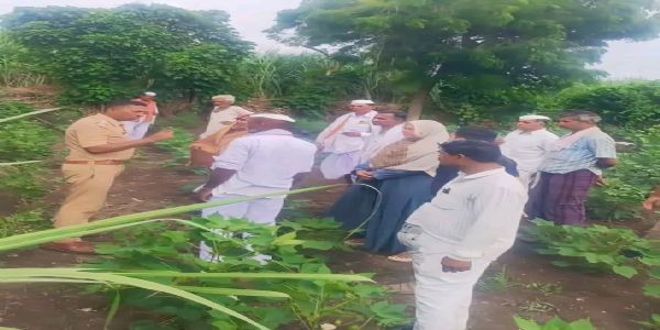 बीड - पिंपळनेर पोलिसांच्या मध्यस्थीने हिवरापहाडीतील बांधावरील वाद मिटला