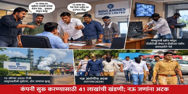 कंपनी सुरू करण्यासाठी ४१ लाखांची खंडणी; नऊ जणांना अटक